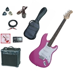 Maestro El-guitar pakke - GP2 - pink