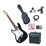 Maestro guitarpakke - sort  - venstre h�nds