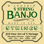 D`addario banjo strenge - model J69
