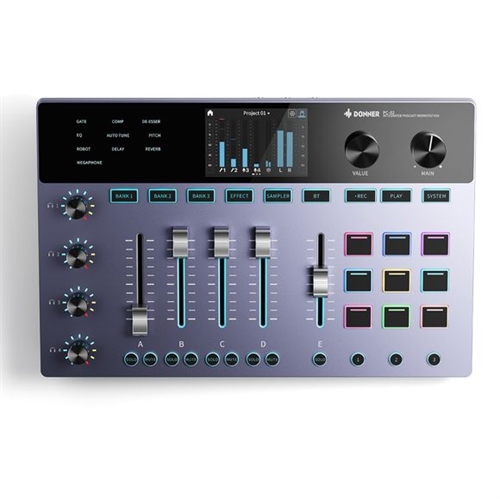 Donner PC-02 podcaster-mixer – Integreret podcast- og livestreaming-arbejdsstation