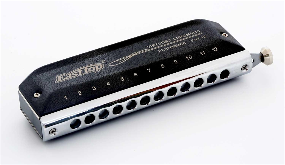Easttop Chromatic Harmonica EAP12 12 hole musikinstrumenter.dk