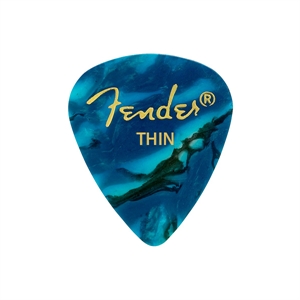 Fender 351 Premium Celloid Picks 12stk THIN Blå MOTO