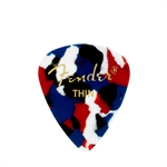 Fender 351 Classic Celloid Picks 12stk THIN Confetti