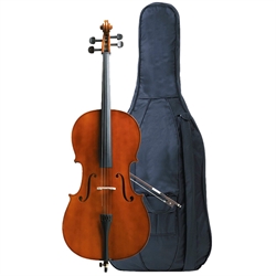 Cello O.M. Mönnich. Str. 4/4. Komplet sæt.