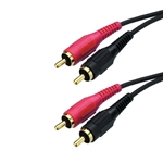 Monacor AC-122G. Stereo RCA Phono-Phono kabel 1,2m.