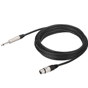 Mikrofon- og line-kabel XLR til jack, ubalanceret 6m