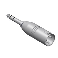 Adapter XLR han > Jack stereo han