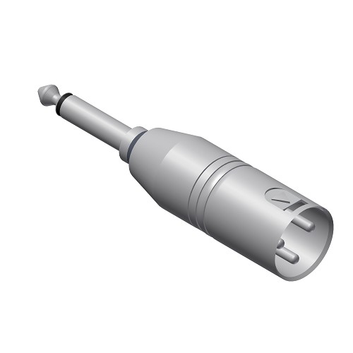 Adapter XLR han > Jack mono han