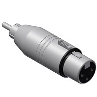 Adapter XLR hun > RCA han