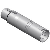 DMX Adapter 3 pin XLR hun > 5 pin XLR han
