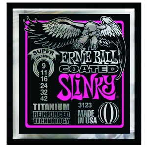 Ernie Ball Super Slinky EB-3123 RPS. Titanium Coated .009-.042