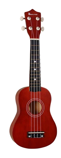 Shelter UK1S-BROWN/RED ukulele