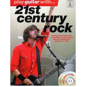 Play guitar with 21st Century Rock - bog og 2 stk CD