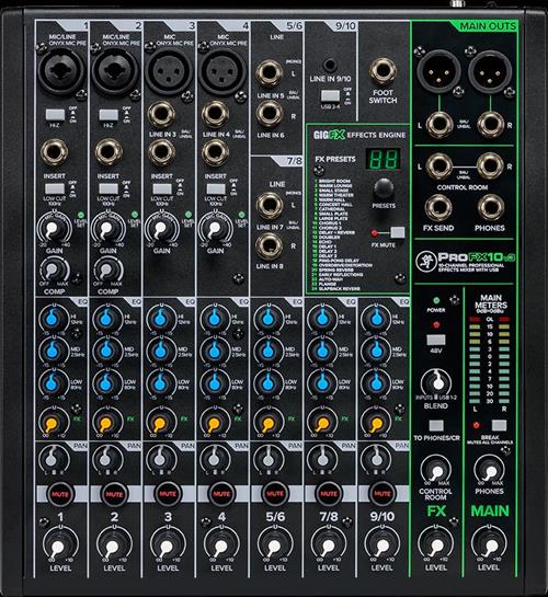 PROFX10V3 - 10 CHANNEL PROFESSIONAL EFFECTS MIXER WITH USB